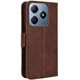 Чехол-книжка с кармашками Deexe Wallet Stand для Realme C63 / C61 / Note 60x - Brown - изображение 7