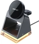 Бездротовий зарядний пристрій Acefast E17 desktop 3-in-1 wireless charging holder Black (6974316282815) - зображення 1
