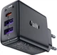 Мережевий зарядний пристрій Acefast A57 PD35W GaN 2xUSB-A+USB-C charger Black (6974316282730) - зображення 2