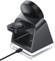 Бездротовий зарядний пристрій Acefast E17 desktop 3-in-1 wireless charging holder Black (6974316282815) - зображення 4
