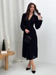 Платье вязаное вечернее миди осеннее женское ARTKNIT Nataly М Черное (4823093469884) - изображение 5