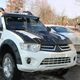 Mitsubishi L200 2006-2015 Накладка капота V1 (ABS) - изображение 4