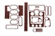 Накладки на панель для Renault Megane 2 2004-2009 (колір: Дерево) - зображення 1