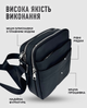 Барсетка кожаная 19х22х7 / мужская сумка планшет через плечо Tiding Bag черная - изображение 5