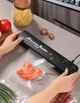 Вакууматор Vacuum Sealer бытовой вакуумный упаковщик продуктов Черный - изображение 4