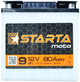 Акумулятор мото 12v 9Ah 80А Starta клема (сухозаряджений без електроліту) - зображення 1