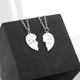 Парні Кулони з індивідуальним гравіюванням для закоханих "Two hearts" з нержавіючої сталі - зображення 5