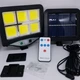 Уличный фонарь-прожектор на солнечной батарее Solar Light BK-128-6 с датчиком движения и пультом Д/У MX-00007259 - изображение 6