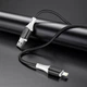 Кабель BOROFONE BX79 (USB to Lightning, 3A, силікагель, 1 м) Black - зображення 2