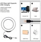 Кольцевая USB LED лампа Puluz PKT3058B 4.7" + штатив 12 см - изображение 5
