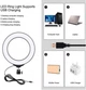 Кольцевая USB RGBW LED лампа Puluz PKT3047B 6.2" + настольное крепление - изображение 5