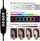 Кольцевая USB RGBW LED лампа Puluz PKT3047B 6.2" + настольное крепление - изображение 6