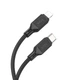 Дата-кабель hoco. X90 Cool Type-C to Lightning, 20W, силиконовый, быстрая зарядка и передача данных, 1 м Black - изображение 3