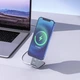 Держатель для магнитной беспроводной зарядки MagSafe Hoco настольная подставка для телефона, Серый - изображение 4