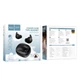 Беспроводные Bluetooth наушники HOCO Shadow true wireless sleep BT headset EW65 |BT5.3, 30/500mAh, 4h| Черный - изображение 7