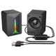 Компьютерные колонки Meetion MT-SP2011 (акустика для ПК, мощность 6 Вт, USB, AUX 3.5 мм, RGB подсветка) - Черный - изображение 6
