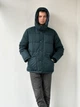 Стильная мужская зимняя куртка GAP с капюшоном зеленая M - изображение 7