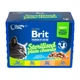 Влажный корм Brit Premium Cat Набор паучей для стерилизованных кошек, ассорти 4 вкуса, 12 шт х 100 г - изображение 3