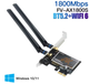 Адаптер FENVI WiFi 6 PCIe 1800 Мбіт/с AX1800 Бездротовий настільний Bluetooth 5.2 802.11AX Dual Band 2.4G/5G - зображення 2
