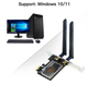 Адаптер FENVI WiFi 6 PCIe 1800 Мбіт/с AX1800 Бездротовий настільний Bluetooth 5.2 802.11AX Dual Band 2.4G/5G - зображення 5