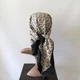 Жіноча хустка бандана шарф пов'язка на шию сумку голову Honey Fashion Accessories бежевий (12-309) - зображення 4