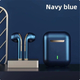Беспроводные Bluetooth наушники TWS J18/ синие - изображение 6