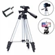 Штатив для фотоаппарата Tripod 3120 телескопический алюминиевый для смартфона и видеотехники высотой 103 см с регулировкой - изображение 2