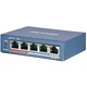 Управляемый 4-портовый PoE коммутатор Hikvision DS-3E1105P-EI/V2 1 Гбит/с, Черный (артикул 99-00019962) - изображение 3