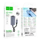 Адаптер Hoco UA37 Type-C to RJ45 (переходник, Type-C, RJ45, для интернет соединения, сетевая скорость 1000 Mbps) - Серый - изображение 9