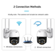 Камера поворотная ICSee 5Mp 3,6mm WiFi TF пластик mic spk (0712) - изображение 5