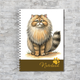 Блокнот А5 Кот + котенок на пружине 50 чистых листов бумага 80 г/м² ENTERSTORE (art. NTB-CAT-2502A5) - изображение 1