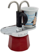 Kawiarka Bialetti Mini Express Magritte 1406 + 2 filiżanki (8006363030458) - obraz 4