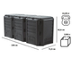 Трехсекционный садовый компостер 1200л Prosperplast MODULE COMPOGREEN, IKLM1200C - изображение 2
