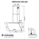 Похила витяжка Minola HDN 6232 WH/INOX 700 LED - зображення 13
