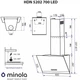 Похила витяжка Minola HDN 5202 BL/INOX 700 LED - зображення 15