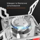 Портативная складная газовая плита KOVAR для путешествий, кемпинга и пикника с защитным чехлом (красная) - изображение 8