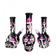 Скляний бонг Skull Mix Print Mushrooms 25см - изображение 3
