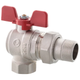 Кран з американкою Roho R106-050 - 1/2" кутовий [RO0089] - зображення 1