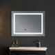 Зеркало Mixxus WARM MR02-70x50-CASE с LED Touch, Anti-fog, димером, рег. яркости, часами (MI6669) - изображение 2