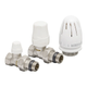 Комплект для підключення радіатора KOER SET-12 - 1/2"x1/2" (прямий) з термоголовкою ВЗ (KR3177) kr - зображення 1