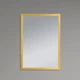 Зеркало настенное Zerix FONTE MRZ09-70x85-Reverse GOLD прямоугольное в золотой раме (ZX5639) - изображение 3