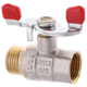 Кран кульовий Waterpro 1/2" ГШМ (сталева метелик) (WP2907) - зображення 1