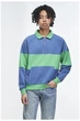 Світшот чоловічий Levi's retro 1/4 zip colour block polo sweatshirt А32960000 S Синьо-зелений (5401043409013) - зображення 1