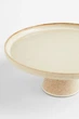 Керамічна тарілка для торта бежева H&M Home - изображение 4