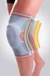 Orliman Sport спортивный мягкий наколенник с закрытой коленной чашечкой и мягкими вставками OS 6211 серый, размер 2 - изображение 3