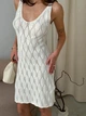 Платье короткое летнее женское ARTKNIT Ажур S-M Молочное (4823093466807) - изображение 10