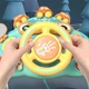 Интерактивная музыкальная игрушка бизибор для детей "Руль" многофункциональный игровой центр - детский симулятор вождения, зеленый (101637787) - изображение 2