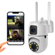 Вулична WiFi камера відеоспостереження, від мережі, Dual Lens EW10 (L) - зображення 1
