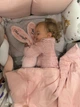 Іменний м'який зайка Little BU рожевий 28 см HeyBaby - зображення 8