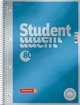 Зошит коледж-блок Brunnen А4 на спіралі у крапку 80 аркушів 90 г/м2 обкладинка блакитний металік - зображення 1